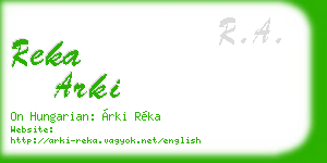 reka arki business card